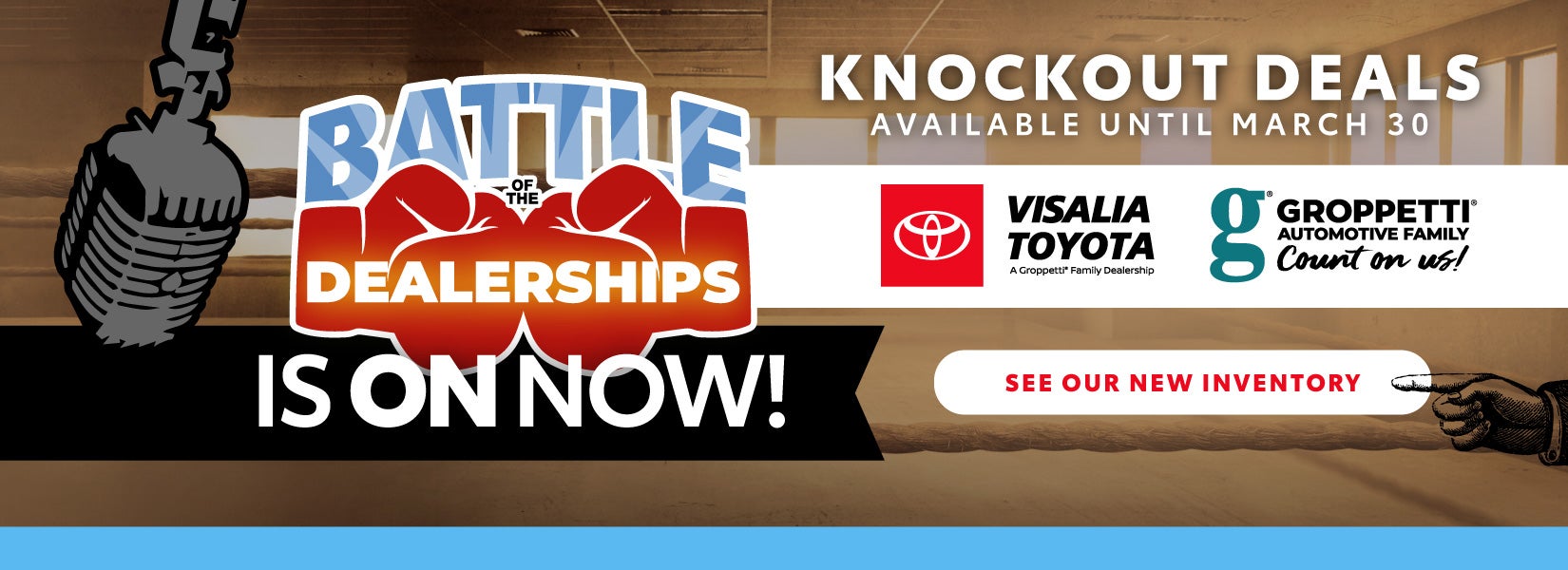 Battle of the Dealerships is ON NOW! Only at Visalia Toyota!
