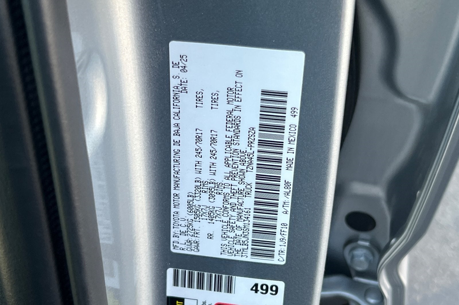 2025 Toyota Tacoma SR5