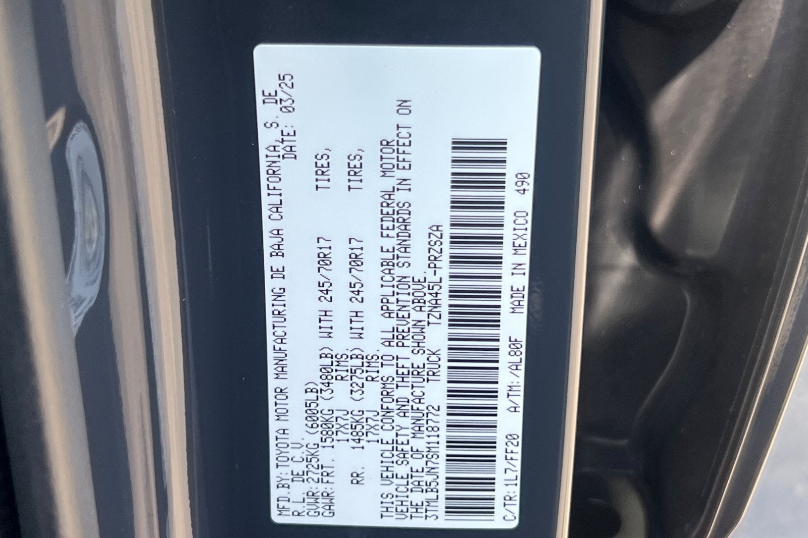 2025 Toyota Tacoma SR5