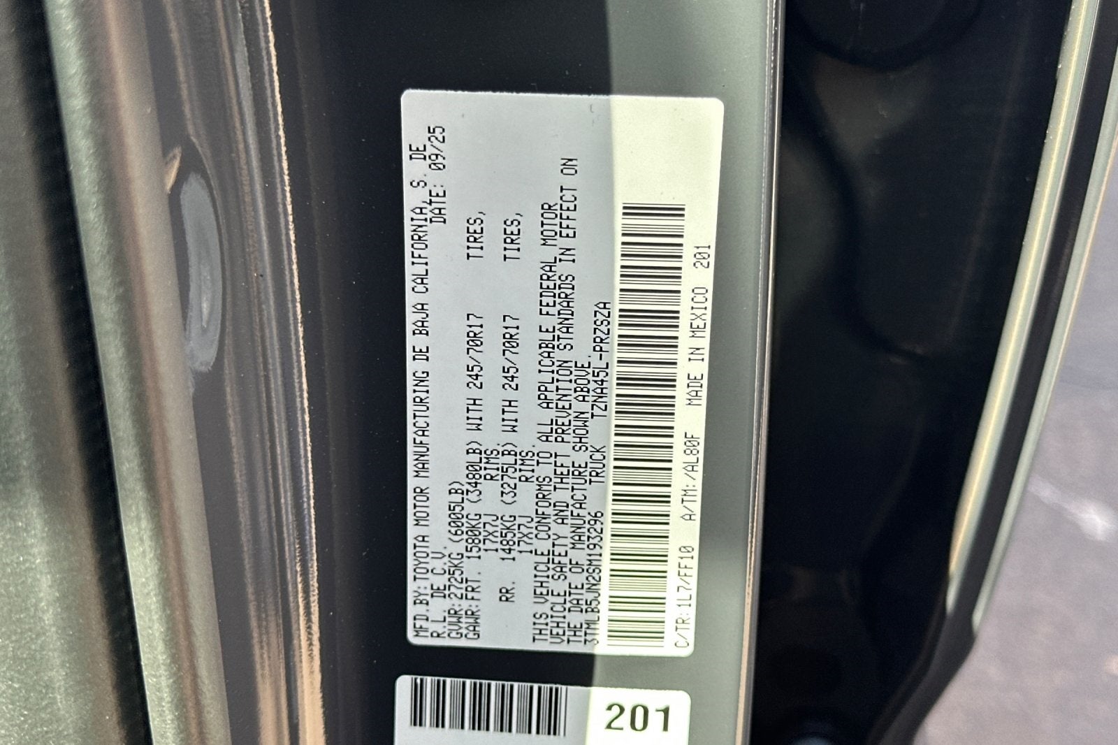 2025 Toyota Tacoma SR5