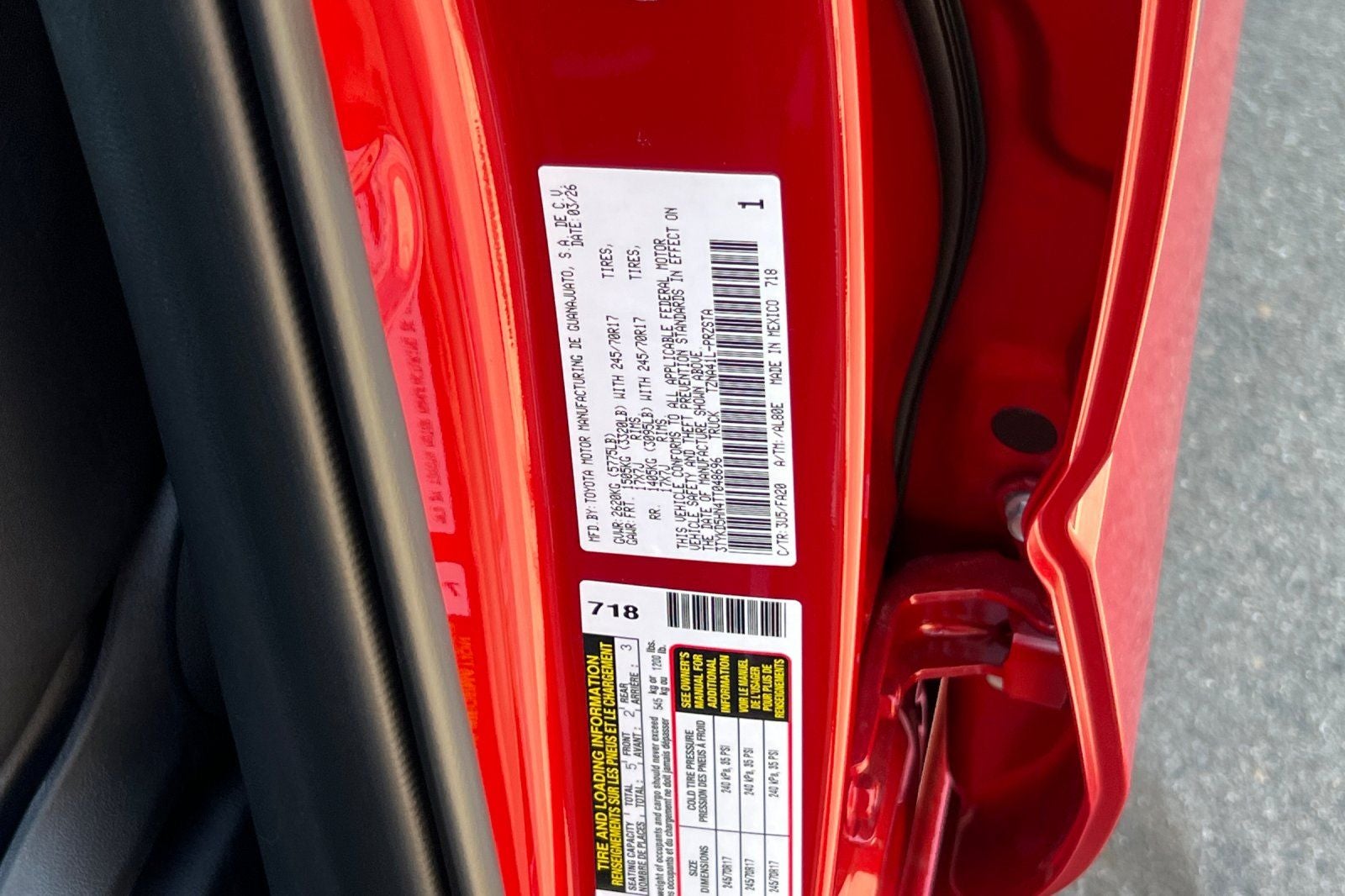 2026 Toyota Tacoma SR
